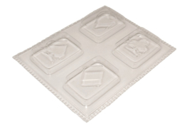  - SALE - Soap mold - playing cards - 4 units - ZMP041