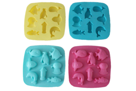 rubber mold square - marine animals - ZMR054