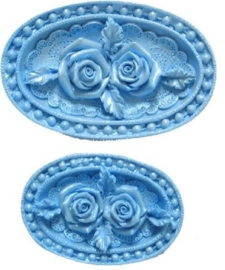 - SALE -  First Impressions - Mold - Flowers - rose medaillon - FL292