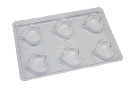 Soap mold - Heart - 6 units - ZMP123