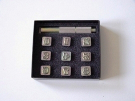 Soap stamp set - open ornamental numbers - small - ZES003