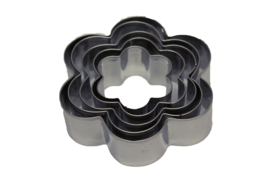 - NEW - cutter set - stainless steel - 5 pieces - Flower - USP003