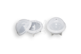 Siliconen zeepmal - kerstbal (2-delig) - 20 mm diameter - ZMR060