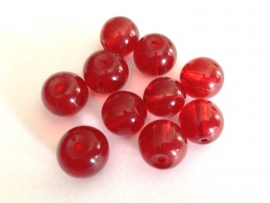 kraal - acryl kraal - rood - 16 mm - 10 stuks - KEB46