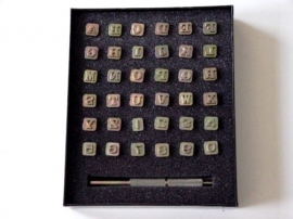 Zeep stempel set - alfabet + cijfers - small - ZES011