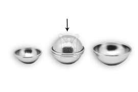 - NIEUW - Bruisbal mal (aluminium) - bal - medium - BMP12