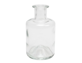 Glazen fles - apotheek + kurk - 200 ml