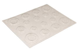  - SALE - Soap mold - Selection of Buttons - 16 units - ZMP057