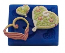 - SALE - First Impressions - Mold - Hearts Set - 4 - H138