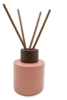 - NIEUW - Glazen fles + stokjes voor parfum - roze - 200 ml - RES24