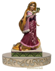Rapunzel Christmas H18cm + BASE WHITE Ø16cm  Jim Shore 6008981 retired, superaanbieding 