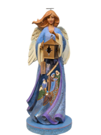 Nativity Angel Statue H48cm + BASE COLOR Ø22cm Jim Shore 6006250