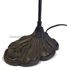 9920 *Bureaulamp H51cm met Tiffany kap Ø11cm Libelle