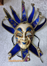 544 Venetiaanse Masker "Clown" BLue