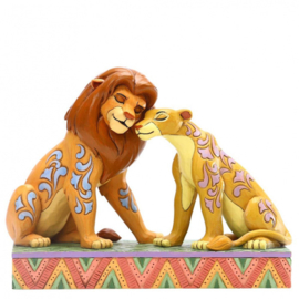 Lion King Simba & Nala - Mufasa & Simba - Set van 2 Jim Shore beelden, both  retired *
