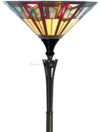 6288 Vloerlamp Dark Star H180cm met Tiffany kap Ø39cm Toren