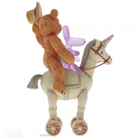 Heigh Ho Squeaky - Button & Squeaky on Unicorn H17,5cm Jim Shore 6005129 retired