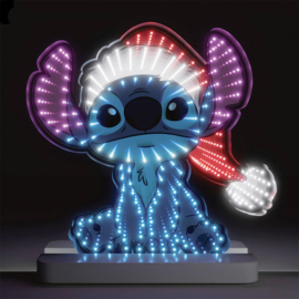 Stitch Santa Infinity Mirror H30cm Disney by D56 6017332, indoor use only