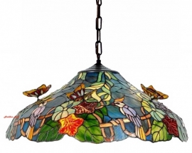 5582 * Hanglamp Tiffany Ø52cm Flying Butterflies