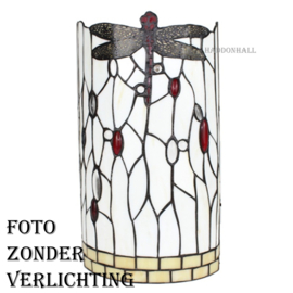 6303 * Wandlamp H35cm CIlinder Model Dragonfly White