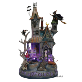 HWC Haunted House H30,5cm Illuminated - Jim Shore 6012751  uitverkocht