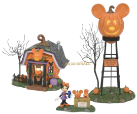 Pumpkintown Set van 3 - Carving Studio , Water Tower & Minnie - Disney Village by D56