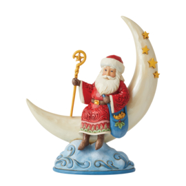 Santa in Crescent Moon H21cm Jim Shore 6012900 *