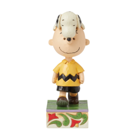 "Head Honcho" Snoopy on Charlie Brown's Head H15,5cm Jim Shore 6016270