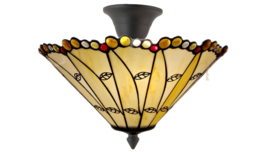 6284 Plafondlamp Tiffany Ø40cm 2xE14 Kamin
