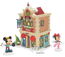 Minnie's Dance Studio - Minnie & Mickey - Set van 3 - Disney Village by D56 6007176 retired