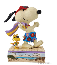 Snoopy & Woodstock "Beach Day" H12cm Jim Shore 6014338