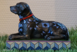 "Onyx" Zwarte Labrador H10cm Jim Shore retired, laatste exemplaar *