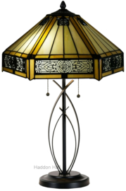 YT29D * Tafellamp Tiffany H60cm Ø40cm Portum