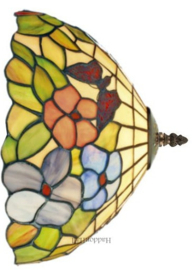 Y10171 * Wandlamp Tiffany Ø25cm LED12 Red Butterfly