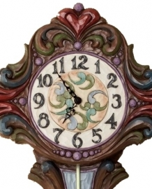 "Everything in Its Own Time" 57cm Jim Shore Grandfather Clock  4037673 retired.