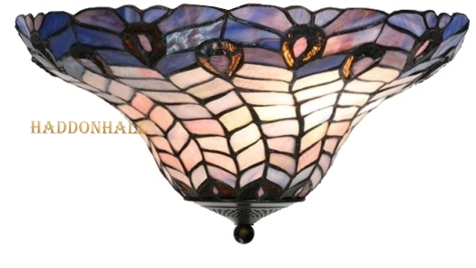 6338 80 Plafonniere Tiffany Ø40cm Peacock Mayura