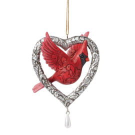 Cardinal Heart Ornament "Forever in My Heart" H12cm Jim Shore 6015533