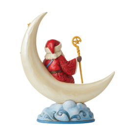 Santa in Crescent Moon H21cm Jim Shore 6012900 *