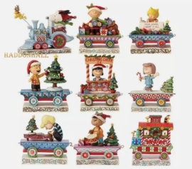 Peanuts Deluxe Holiday  Train Set   Jim Shore 4063413 retired 9 delig, zeldzaam
