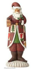 Folklore Santa with Lantern H 26 cm Jim Shore 6001442 retired , laatste exemplaren *