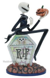 Nightmare - Jack & Sally on Gravestone  H21,5cm - Set van 2 Jim Shore beelden * retired