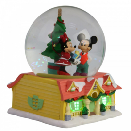 Mickey & Minnie Waterbal H15cm Department56 6007135 retired