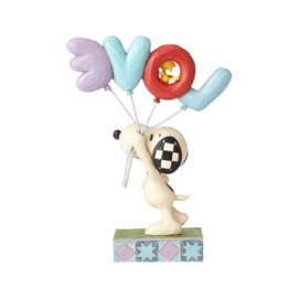 Snoopy with LOVE Balloon * H19cm JIm Shore 6001291 . retired , laatste exemplaren