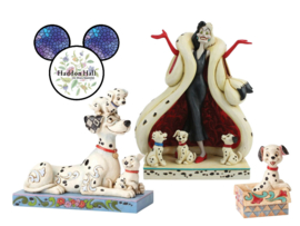 101 Dalmatiers - Set van 3 beelden - Pongo & Puppies - Cruella - Lucky - Jim Shore