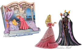 Aurora - Storybook, Treasure Keeper & Maleficent - Set van 3 Jim Shore beelden retired *