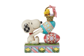 "Eggcellent Tower" Snoopy Stacked Easter Egg H15cm Jim Shore 6016262