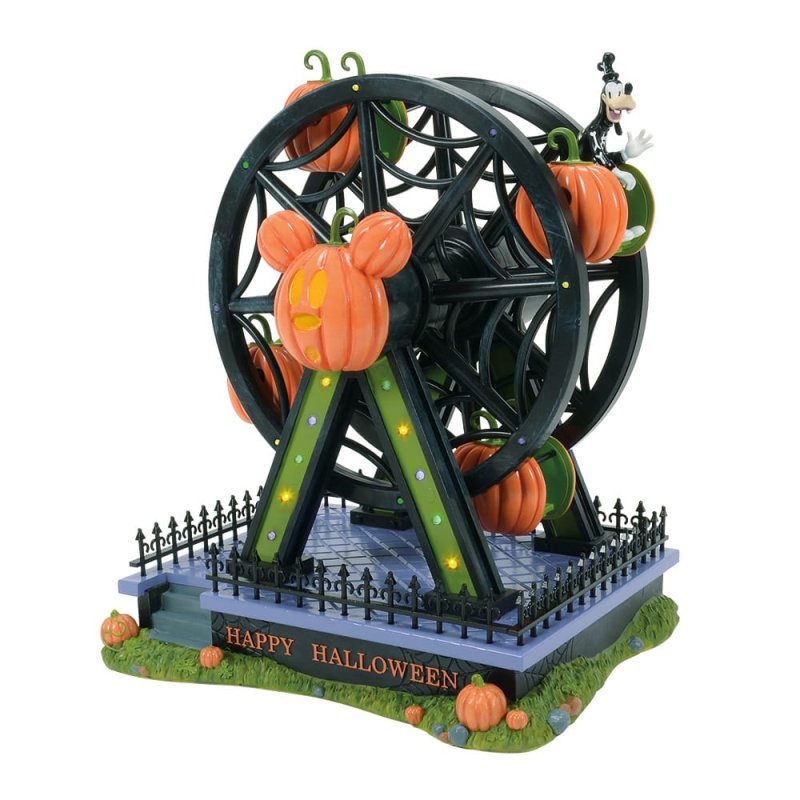 Pumpkintown Illuminated Ferris Wheel Disney by D56 6015597