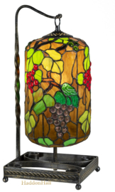 Y696 Tafellamp H45cm met Tiffany kap Ø17cm Grapes