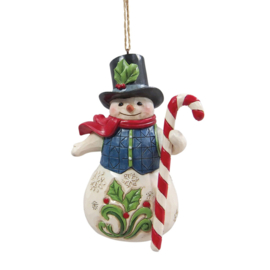 Snowman the Cane H11cm Jim Shore 6017303
