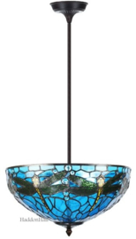 9337BL 7813 * Hanglamp - Plafonniere Ø41cm Dragonfly Blue